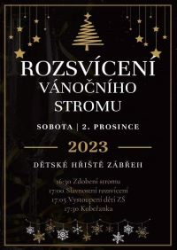 Zábřeh - rozsvícení vánočního stromu