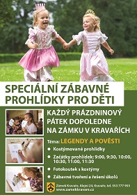 Zábavné prohlídky pro děti na zámku v Kravařích
