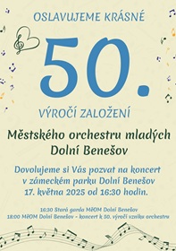 50. výročí založení Městského orchestru mladých Dolní Benešov