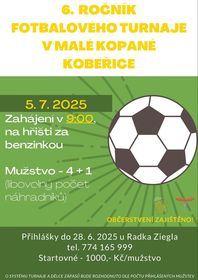 6. ročník fotbalového turnaje v malé kopané Kobeřice