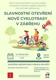 Slavnostní otevření cyklotrasy v Zábřehu