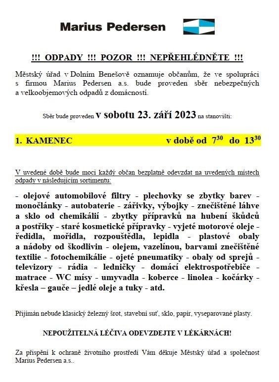 Nebezpečny odpad Nebezpecny odpad