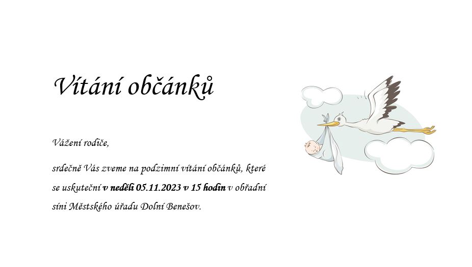 Vítání občánků