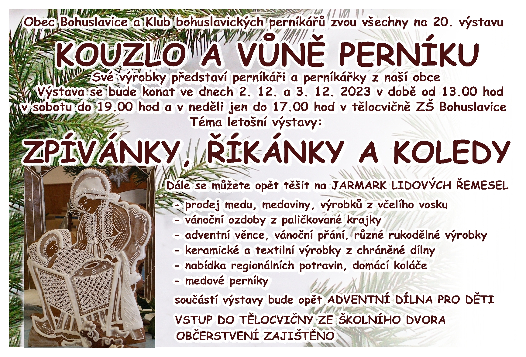 Kouzlo a vůně perníků v tělocvičně ZŠ Kouzlo a vůně perníků v tělocvičně ZŠ
