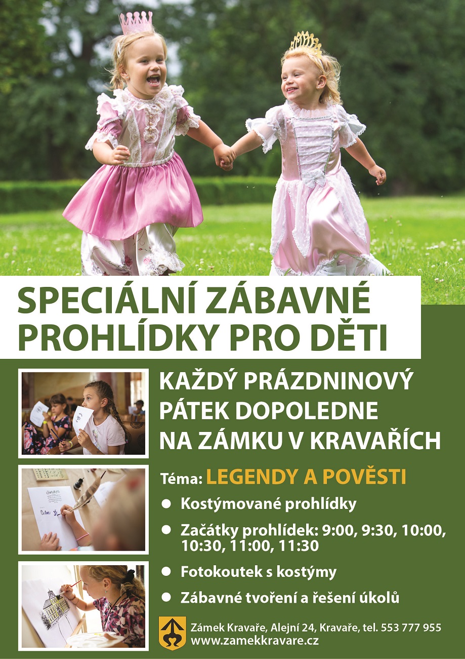 Zábavné prohlídky pro děti na zámku v Kravařích Zábavné prohlídky pro děti na zámku v Kravařích
