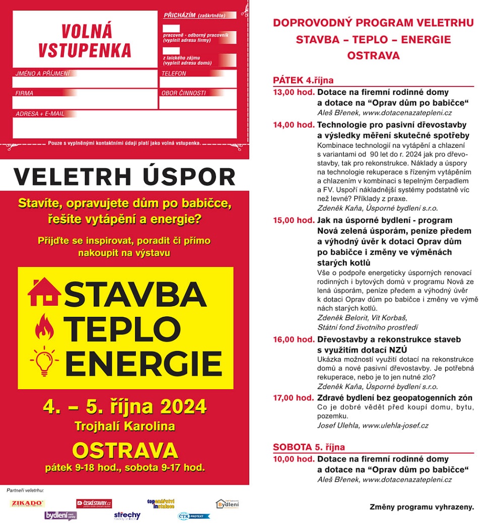 Veletrh úspor - Ostrava Veletrh úspor - Ostrava