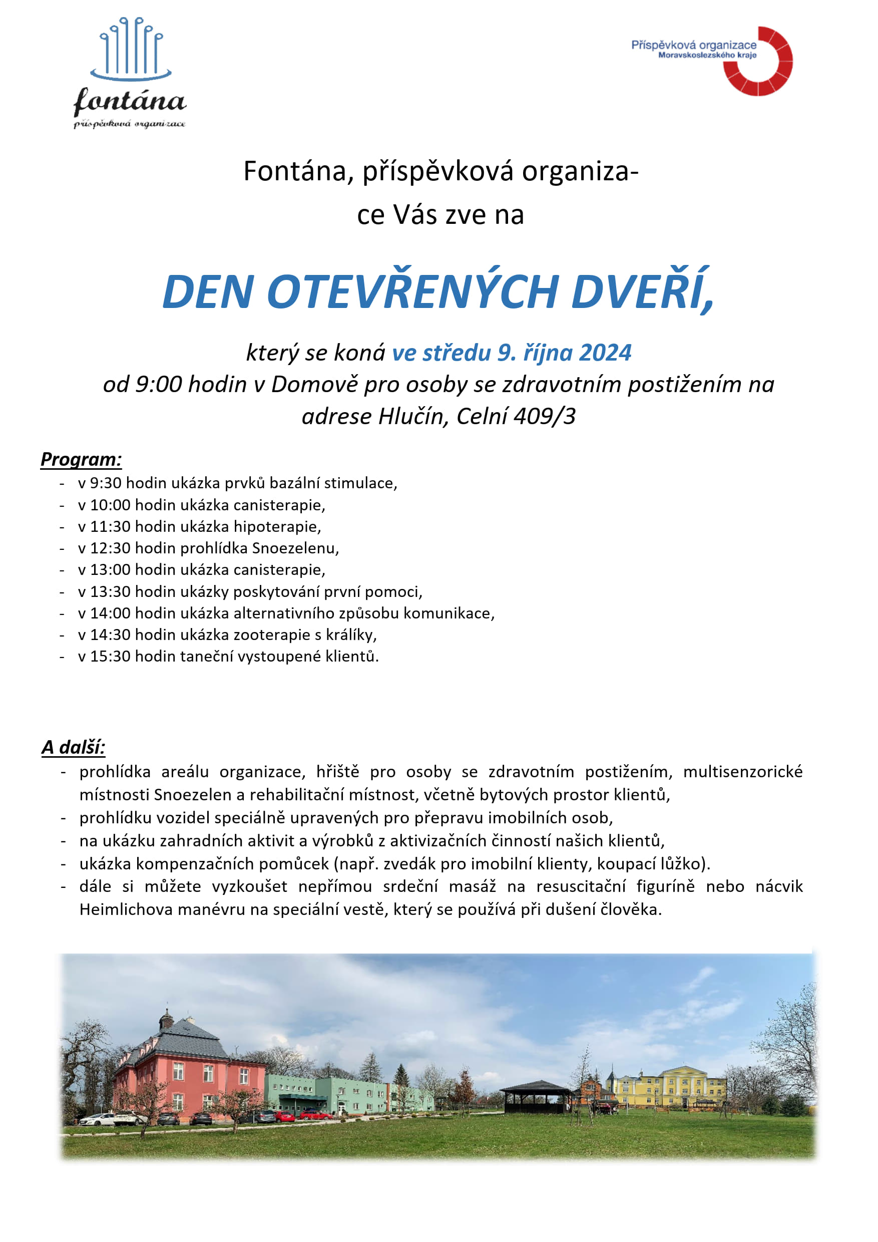 Den otevřených dveří 2024 Den otevřených dveří 2024