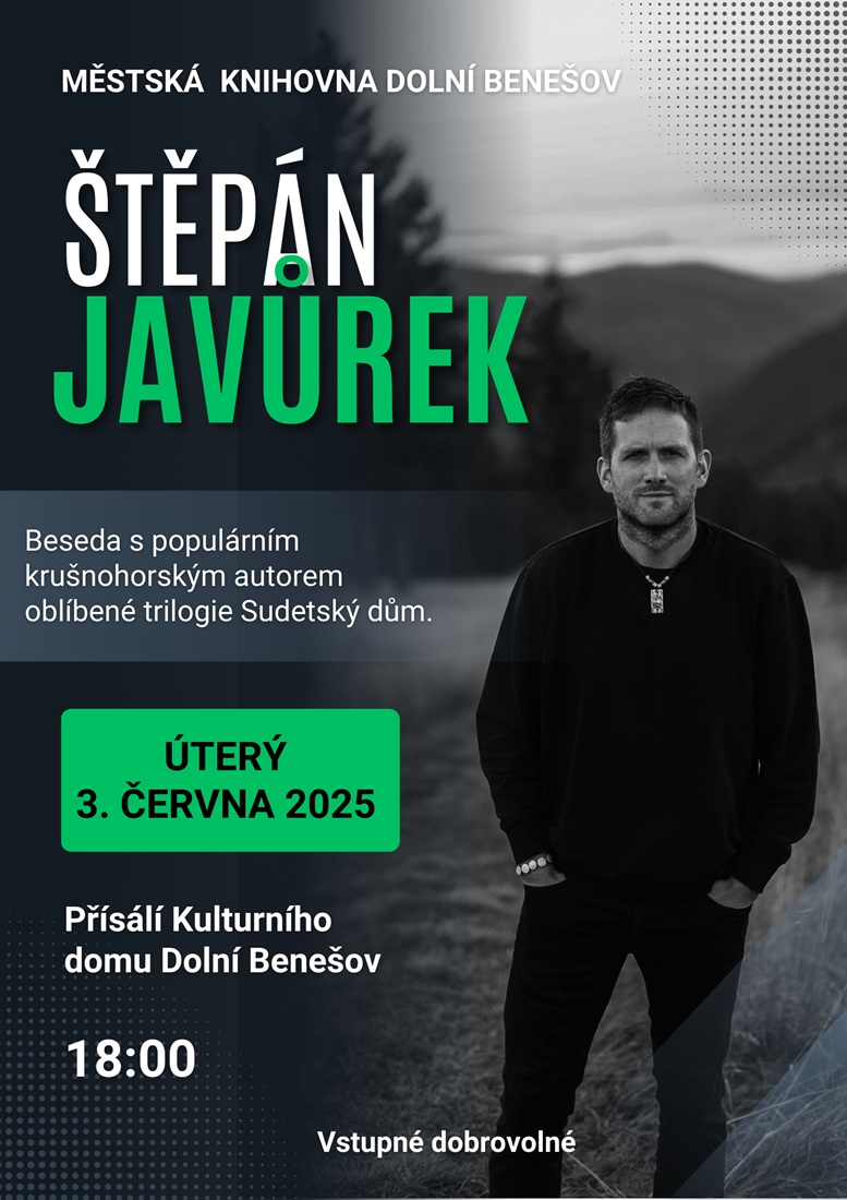 Beseda se Štěpánem Javůrkem Beseda se Štěpánem Javůrkem