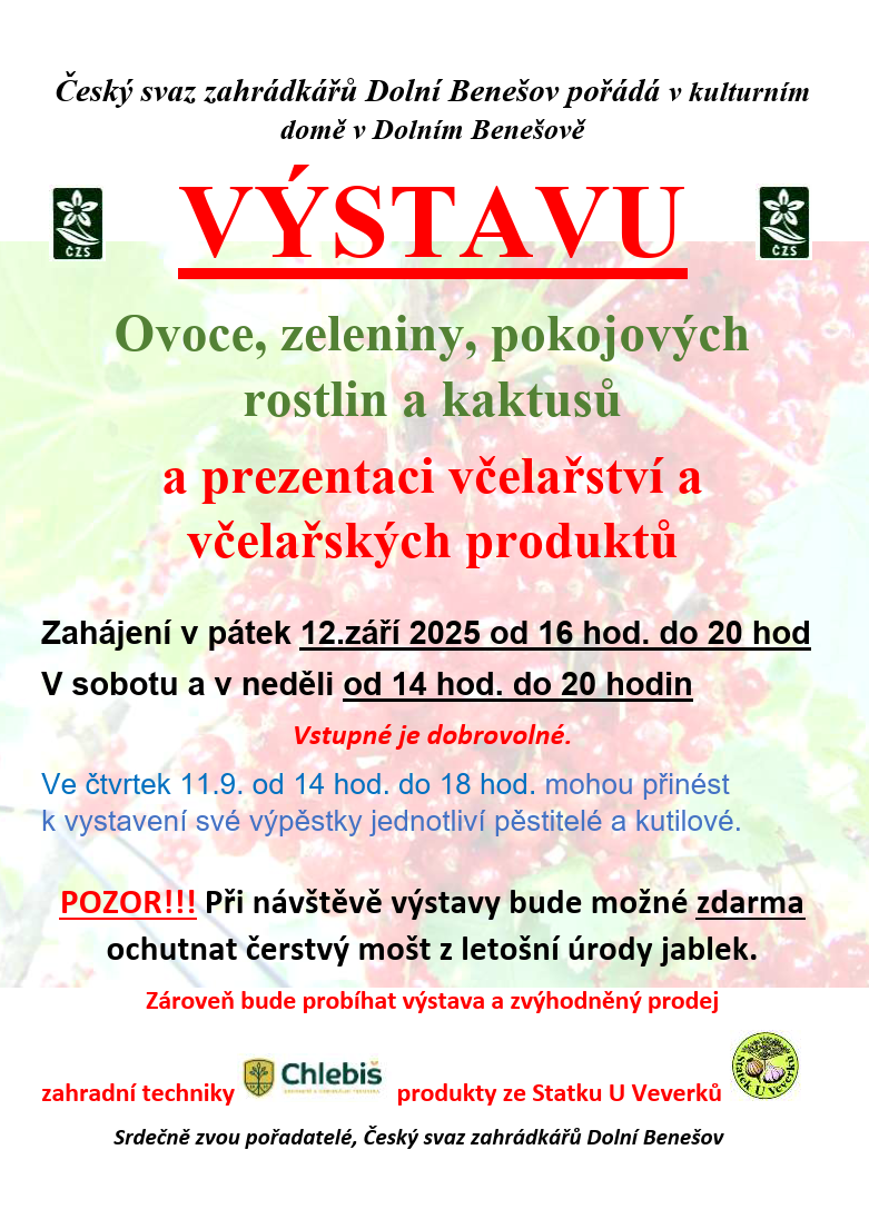 Výstava zahrádkáři