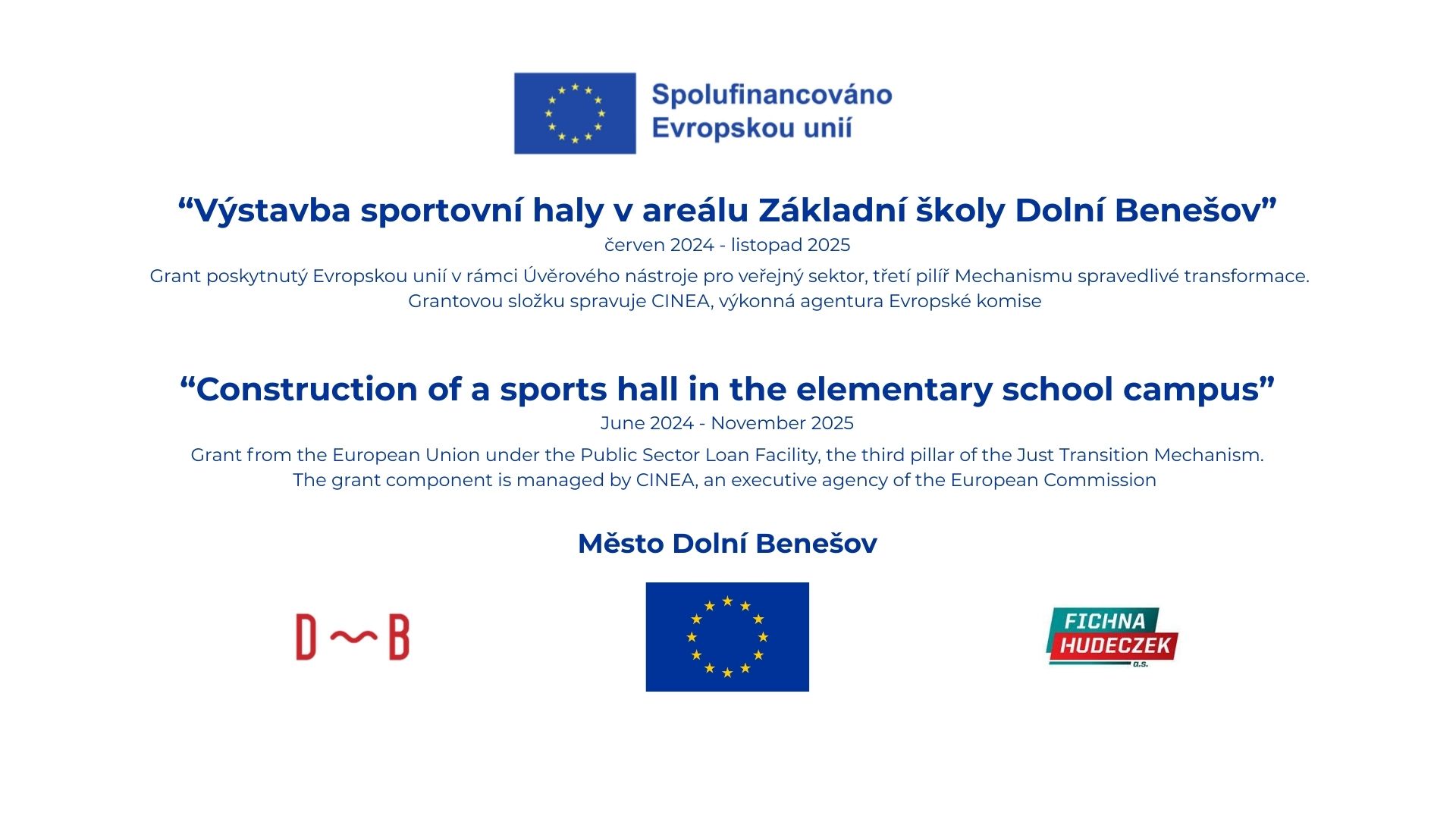 PROJEKT - Nová tělocvična 2024-2025