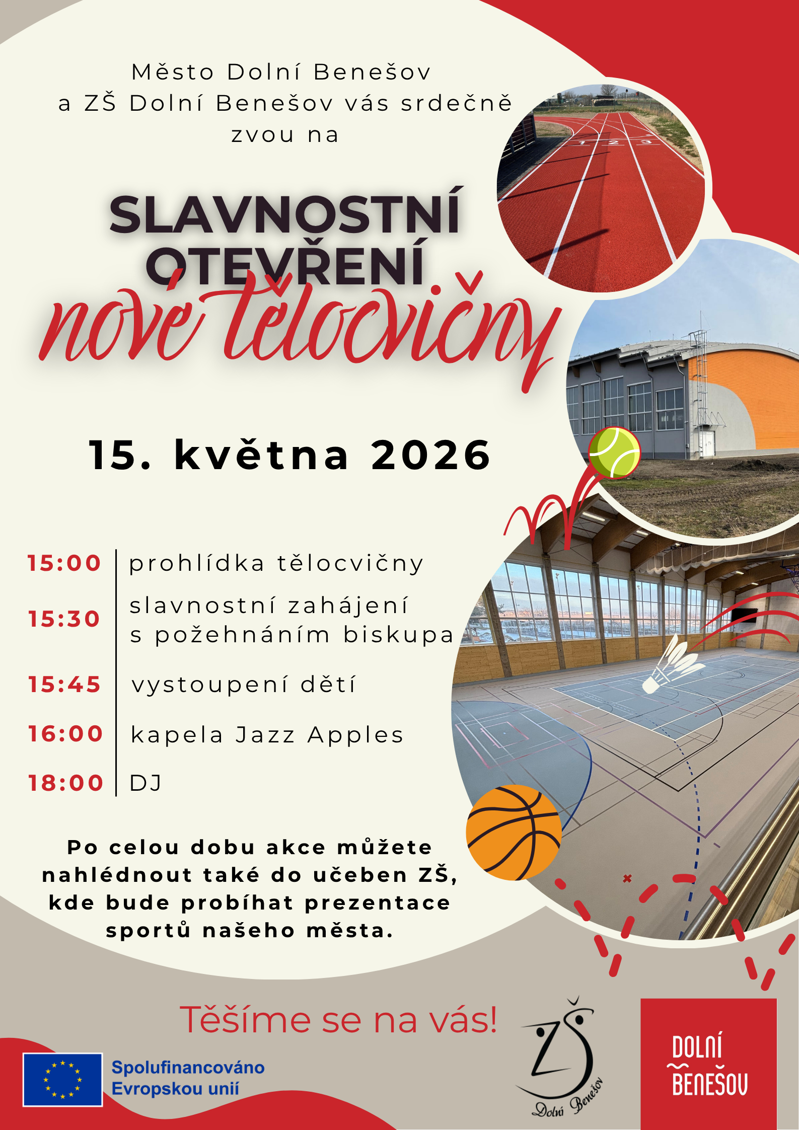 Pozvánka nová tělocvična