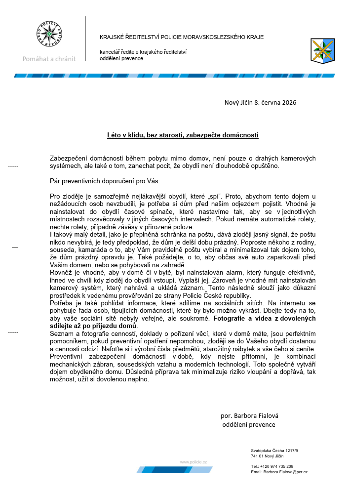 Policie ČR léto