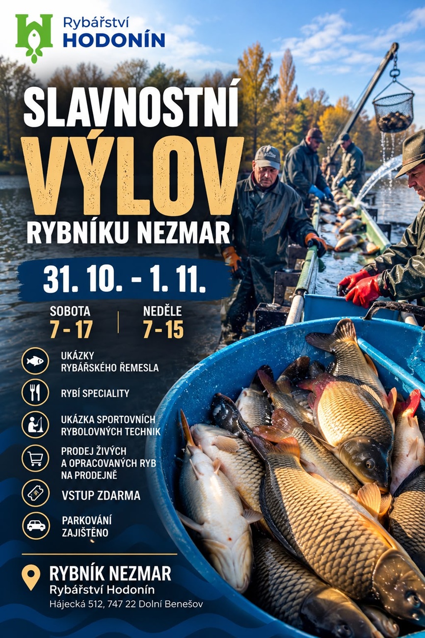 Výlov rybníku Nezmar