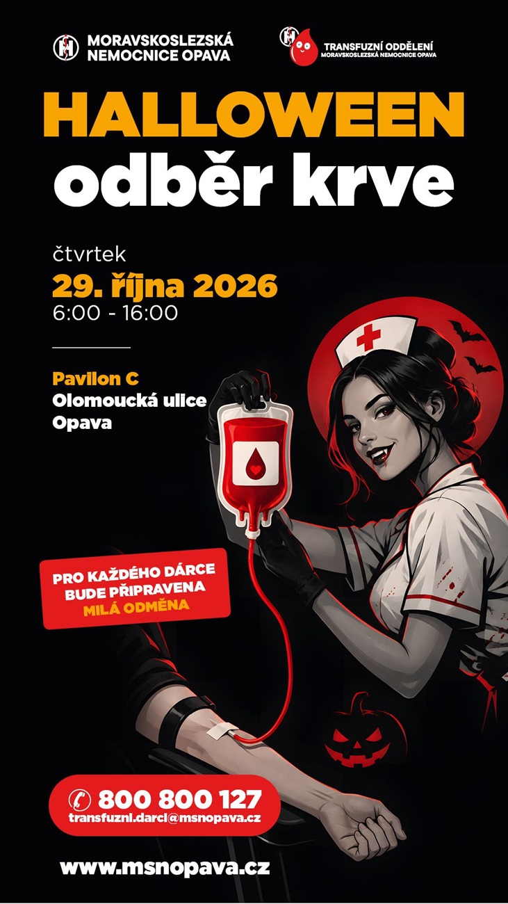 Halloween odběr krve